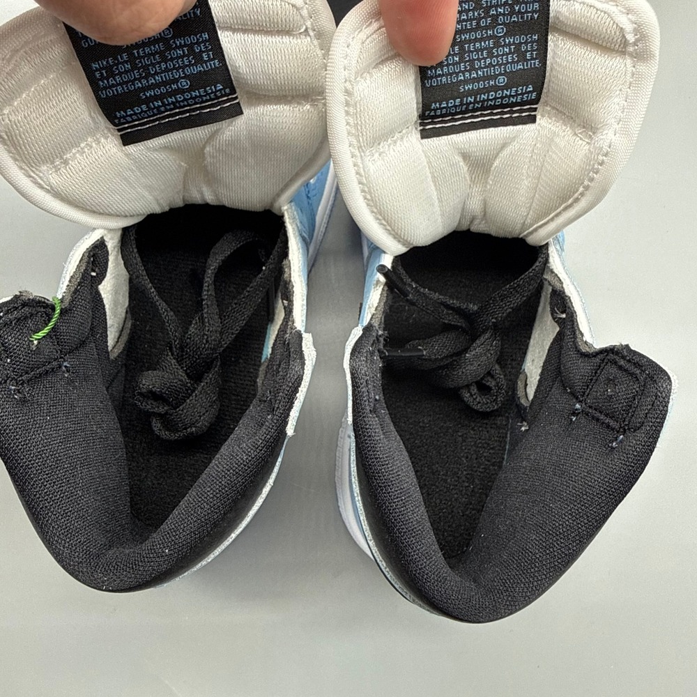 Jordan 1 Retro High OG Toddler 10C University Blue White Black AQ2665-134 EUC - Picture 8 of 12